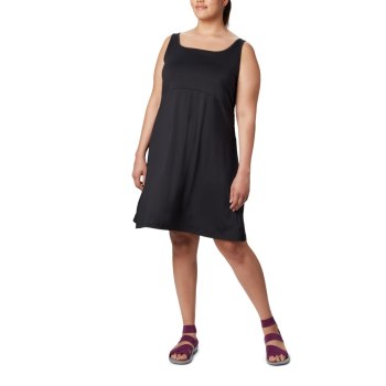 Columbia PFG Freezer III Plus Size, Vestidos Negros Para Mujer | 019284-OVD